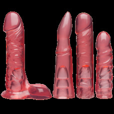 Набор для страпона Doc Johnson Vac-U-Lock Crystal Jellies Set