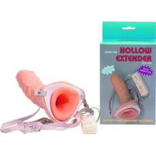 Вибромассажер фалоимитатор с поясом Seven Creations Vibrating Hollow Extender Strap-On