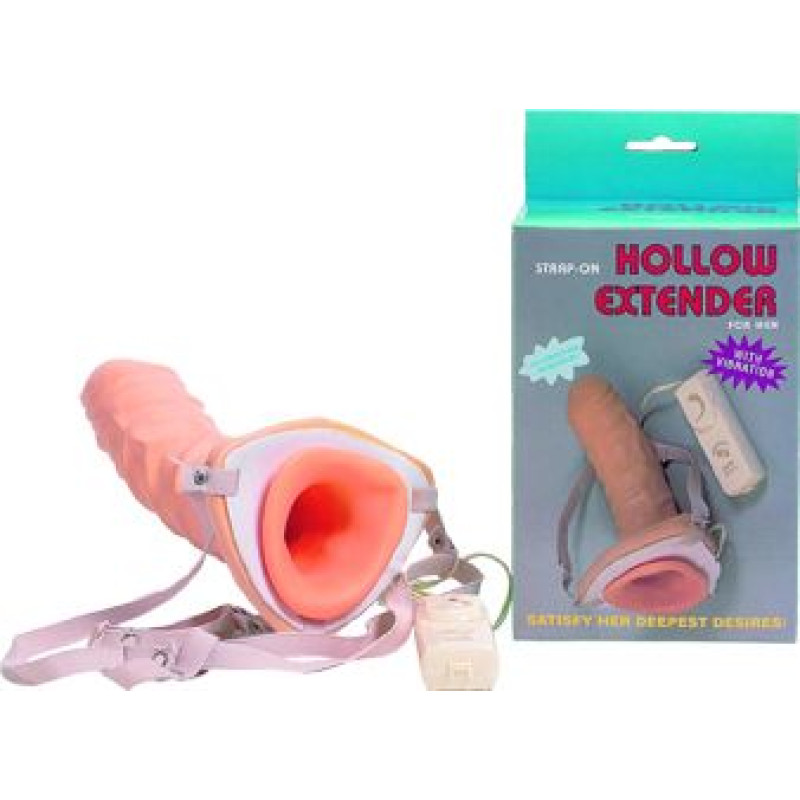 Вибромассажер фалоимитатор с поясом Seven Creations Vibrating Hollow Extender Strap-On Вибромассажер фалоимитатор с поясом Seven Creations Vibrating Hollow Extender Strap-On