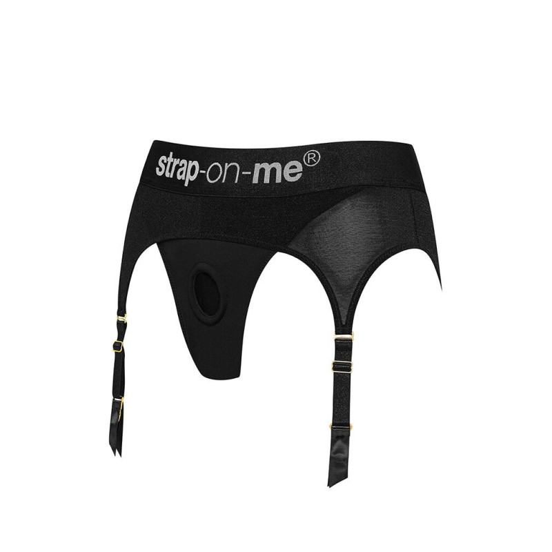 Трусы для страпона с подвязками для чулок Strap-On-Me REBEL HARNESS L Трусы для страпона с подвязками для чулок Strap-On-Me REBEL HARNESS L