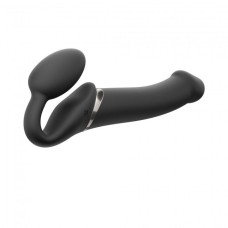 Безремневой страпон с вибрацией Strap-On-Me Vibrating Черный L
