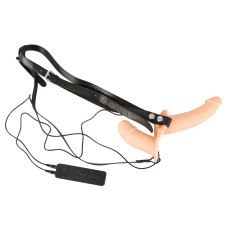 Женский страпон You2Toys Vibration Strap-On Duo Телесный