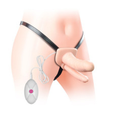 Страпон LoveToy Vibrating Unisex Hollow LVTOY153