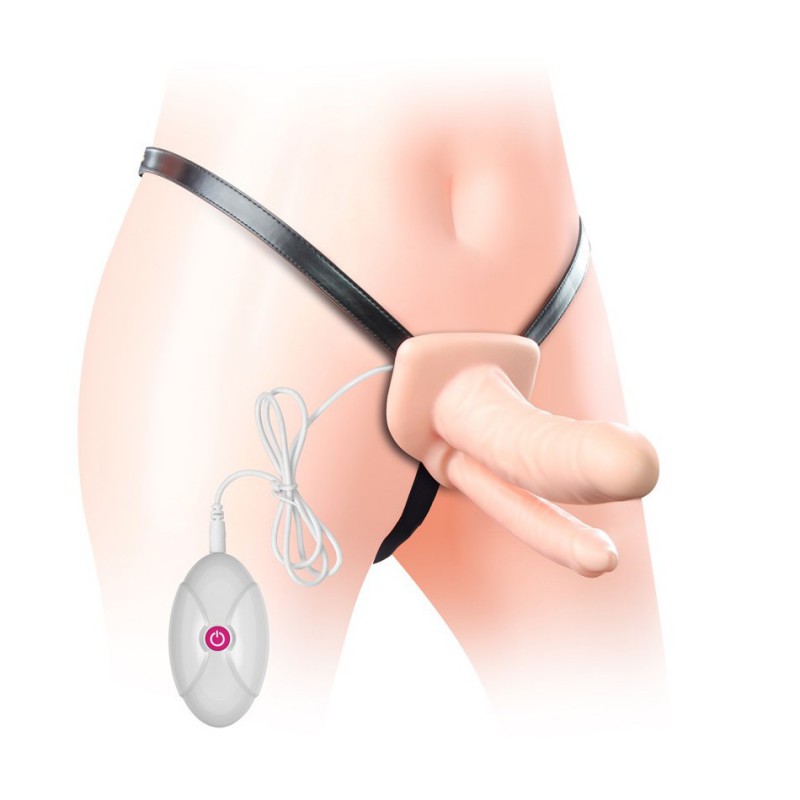 Страпон LoveToy Vibrating Unisex Hollow LVTOY153 Страпон LoveToy Vibrating Unisex Hollow LVTOY153