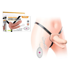 Страпон LoveToy Vibrating Unisex Hollow LVTOY153