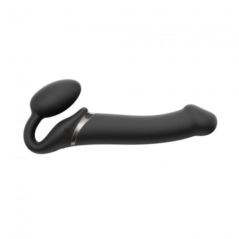 Безремневий страпон із вібрацією Strap-On-Me Vibrating Чорний L Безремневий страпон із вібрацією Strap-On-Me Vibrating Чорний L