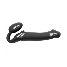 Безремневой страпон с вибрацией Strap-On-Me Vibrating Черный L