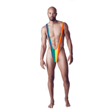 Мужские стринги OOTB Rainbow Mankini One Size