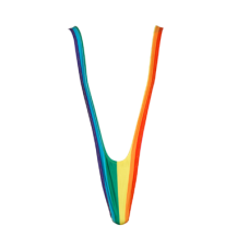 Мужские стринги OOTB Rainbow Mankini One Size