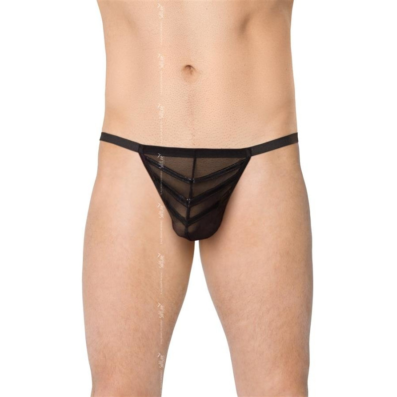 Чоловічі стрінги SoftLine Mens Thong 4527 S/L Black