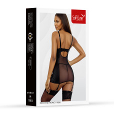 Сукня і трусики SoftLine Set dress and thongs 110836 3XL Black