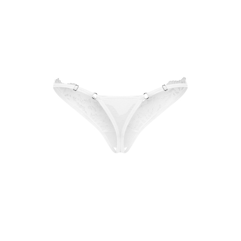 Трусики Obsessive Arrowel White crotchless thong 2XL/3XL