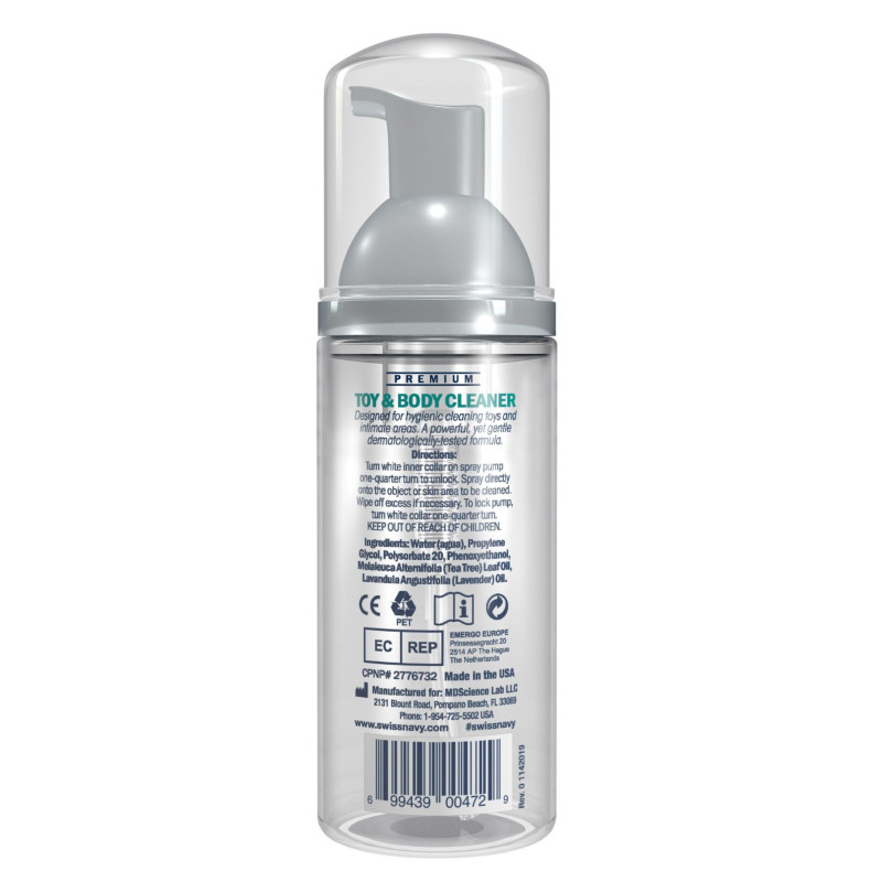Очищающая пенка Swiss Navy Toy & Body Cleaner 47 мл Очищающая пенка Swiss Navy Toy & Body Cleaner 47 мл