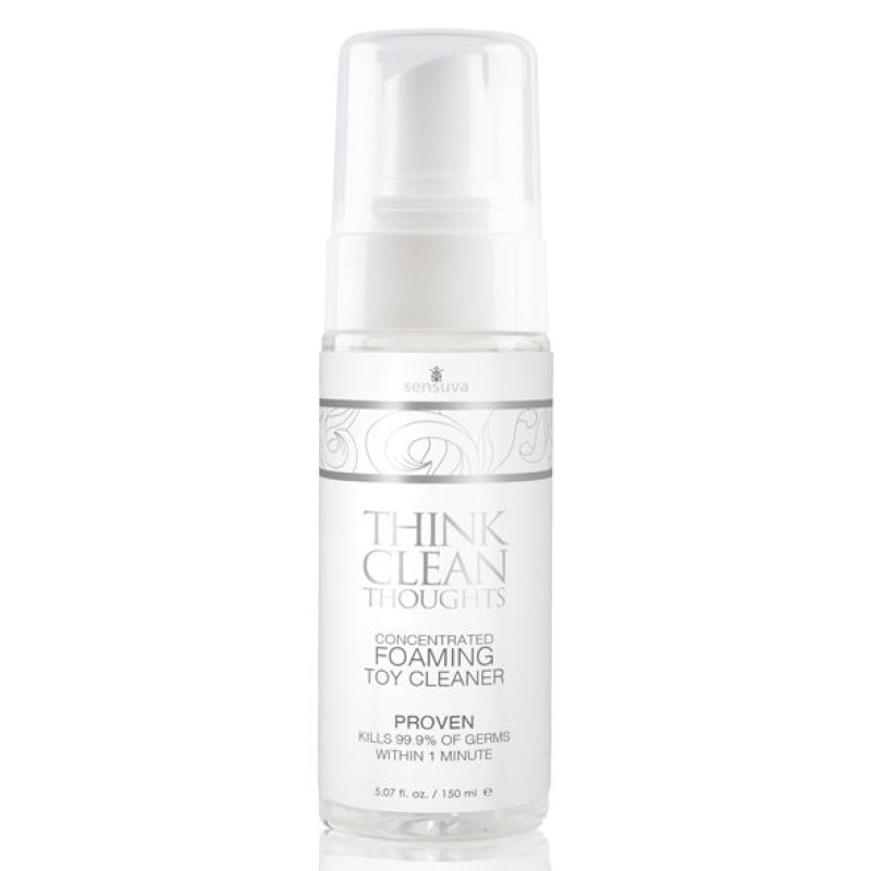 Концентрированная чистящая пенка для для игрушек Sensuva Think Clean Thoughts Foaming 150 мл Концентрированная чистящая пенка для для игрушек Sensuva Think Clean Thoughts Foaming 150 мл