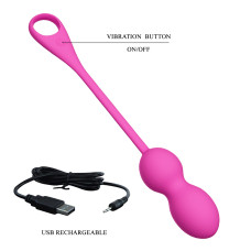 Виброшарики Pretty Love Elvira Vibrating Egg Pink (App)