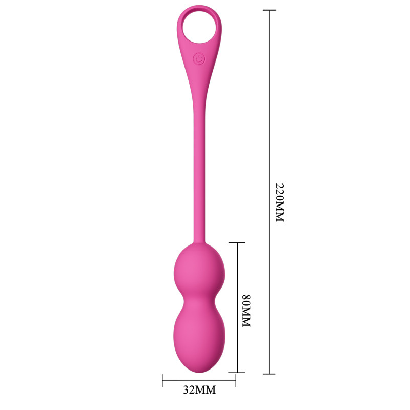 Виброшарики Pretty Love Elvira Vibrating Egg Pink (App)