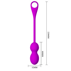 Виброшарики Pretty Love Elvira Vibrating Egg Purple (App)
