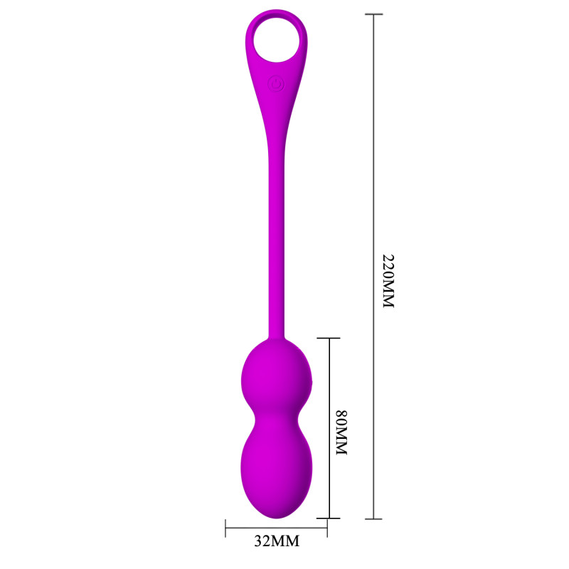 Виброшарики Pretty Love Elvira Vibrating Egg Purple (App)