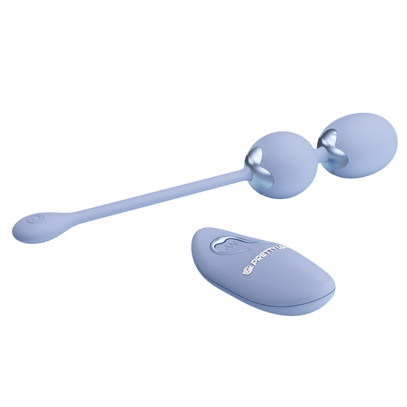 Вагинальные виброшарики Pretty Love Willie Vibrating Kegel Balls Light Blue