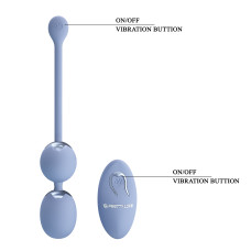 Вагинальные виброшарики Pretty Love Willie Vibrating Kegel Balls Light Blue
