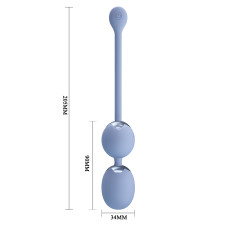 Вагинальные виброшарики Pretty Love Willie Vibrating Kegel Balls Light Blue