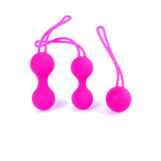 Набор вагинальных шариков B - Series HeavyFun Silicone Kegal Balls Set Pink