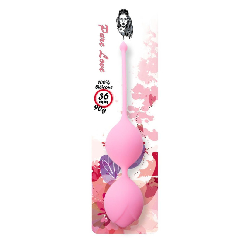 Вагинальные шарики B - Series Femme Kegel Balls 36 мм, 90 гр Pink