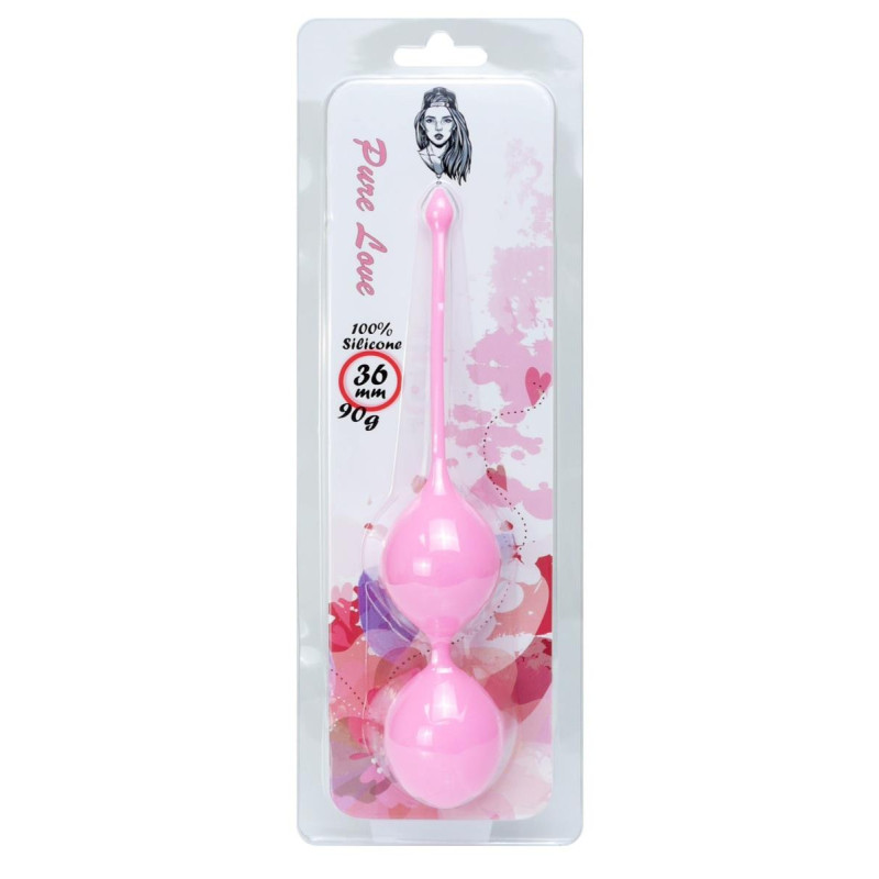 Вагинальные шарики B - Series Femme Kegel Balls 36 мм, 90 гр Pink