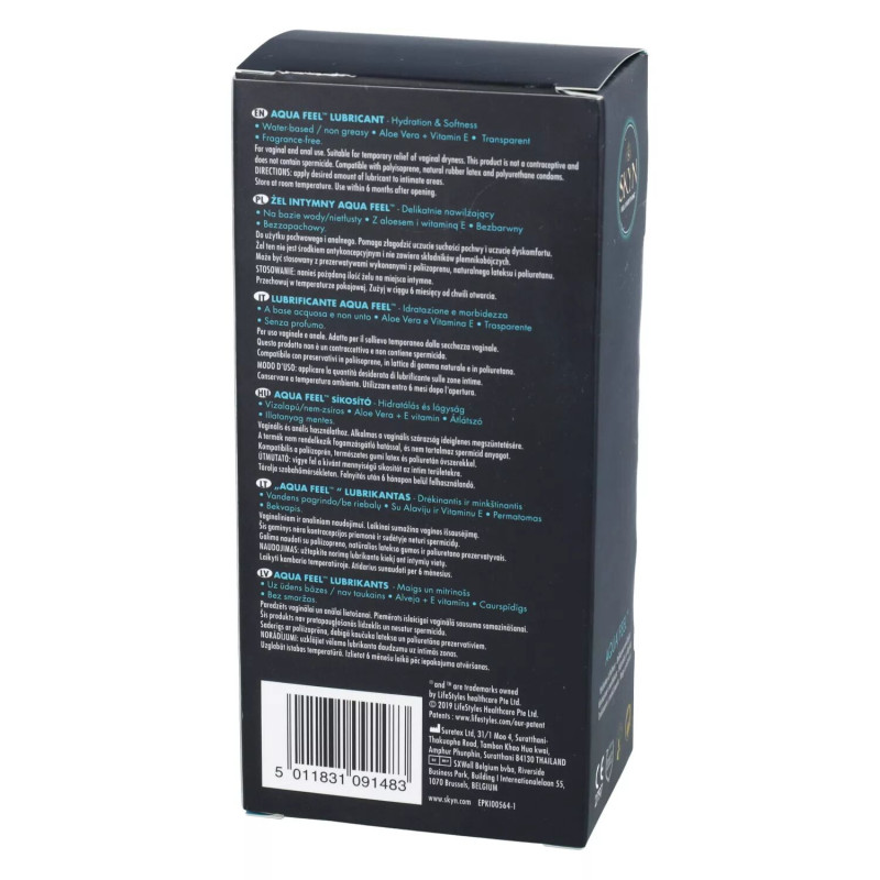 Лубрикант на водной основе SKYN Aqua Feel 80 мл