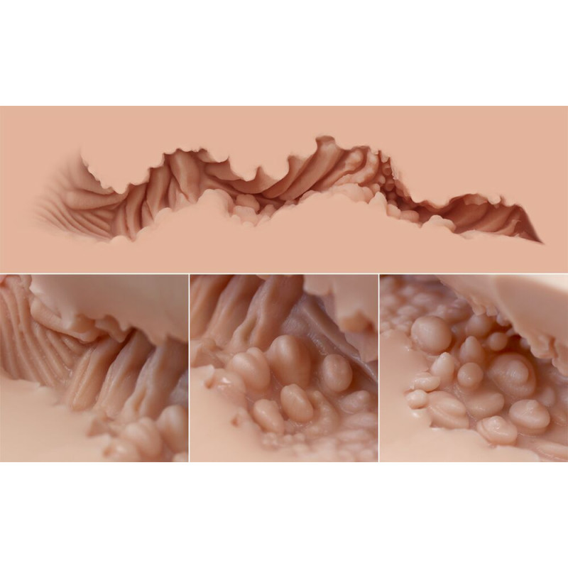 Мастурбатор-півторс Naked Factory LAURA, вагіна + анус, дуже реалістичний, наскрізний