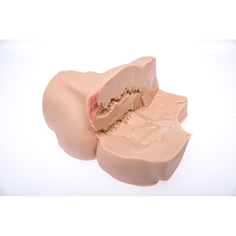 Мастурбатор-півторс Naked Factory LAURA, вагіна + анус, дуже реалістичний, наскрізний