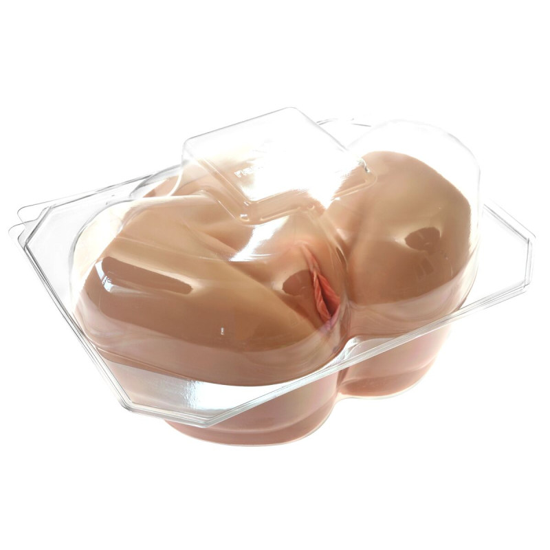 Мастурбатор-півторс Naked Factory SCARLET, вагіна + анус, вузький вхід, дуже реалістичний, наскрізний