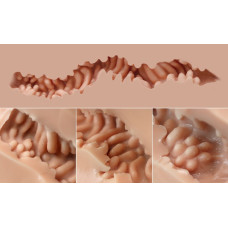 Мастурбатор-попа Naked Factory HANNAH, вагіна + анус, дуже реалістичний, наскрізний