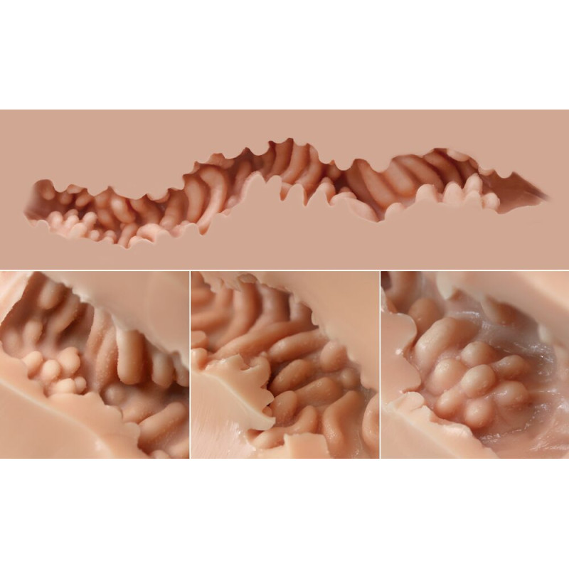 Мастурбатор-попа Naked Factory HANNAH, вагіна + анус, дуже реалістичний, наскрізний