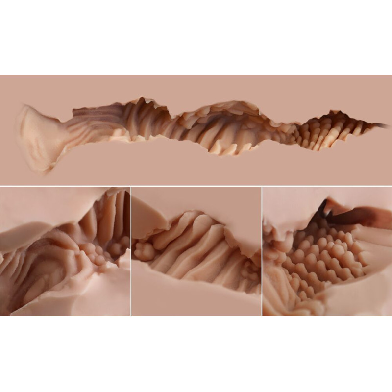 Мастурбатор-попка Naked Factory NICOLE, вагіна + анус, дуже реалістичний, наскрізний