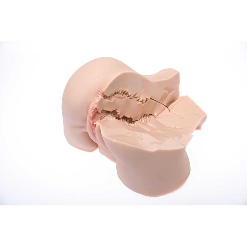 Мастурбатор-попка Naked Factory NICOLE, вагіна + анус, дуже реалістичний, наскрізний