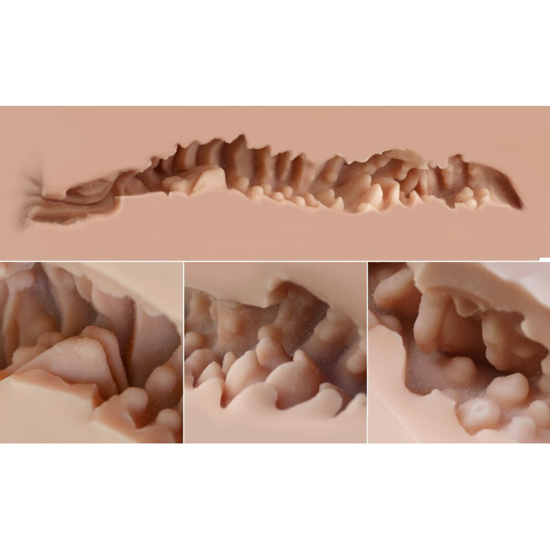 Мастурбатор-попка Naked Factory NICOLE, вагіна + анус, дуже реалістичний, наскрізний