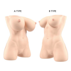 Мастурбатор-торс Naked Factory JESSICA A TYPE, великі груди, дуже реалістичний, наскрізний