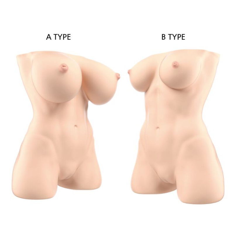 Мастурбатор-торс Naked Factory JESSICA A TYPE, великі груди, дуже реалістичний, наскрізний