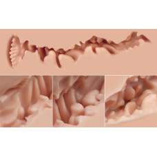 Мастурбатор Naked Factory TRISHA B TYPE, виражені статеві губи, вагіна + анус, дуже реалістичний