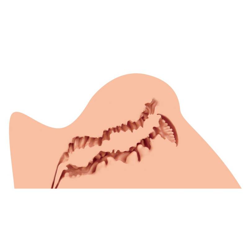 Мастурбатор Naked Factory TRISHA B TYPE, виражені статеві губи, вагіна + анус, дуже реалістичний