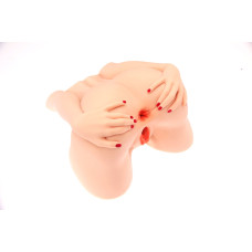 Мастурбатор-попа Naked Factory MONICA, вагіна + анус, 2 канали, дуже реалістичний, наскрізний