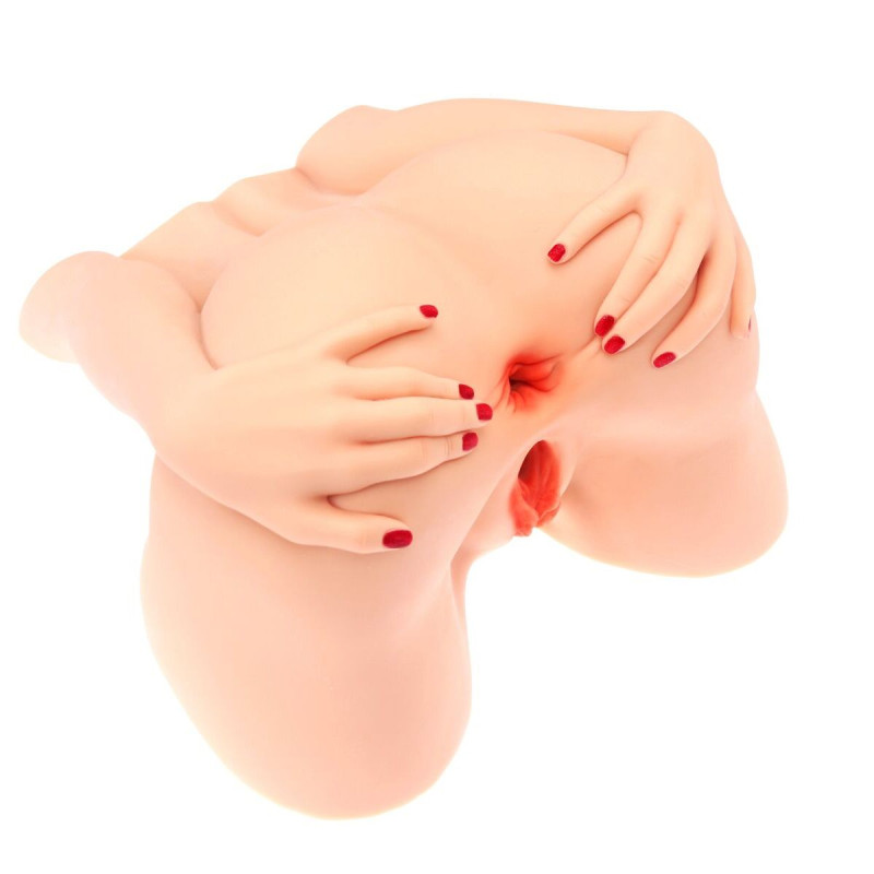 Мастурбатор-попа Naked Factory MONICA, вагіна + анус, 2 канали, дуже реалістичний, наскрізний