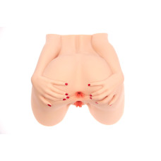 Мастурбатор-попа Naked Factory MONICA, вагіна + анус, 2 канали, дуже реалістичний, наскрізний