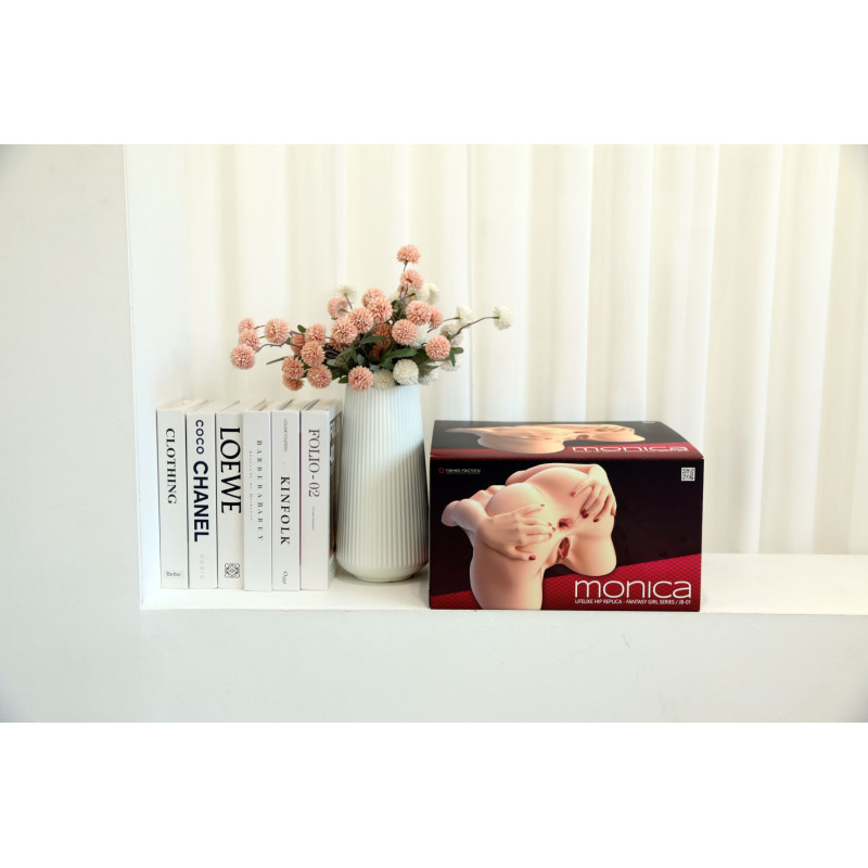 Мастурбатор-попа Naked Factory MONICA, вагіна + анус, 2 канали, дуже реалістичний, наскрізний