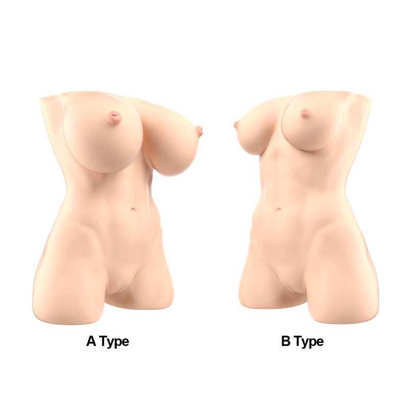 Мастурбатор-торс Naked Factory JESSICA B TYPE, природні груди, дуже реалістичний, наскрізний