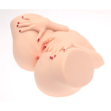 Мастурбатор-півторс Naked Factory BARBIE, вагіна + анус, 2 канали, дуже реалістичний, наскрізний