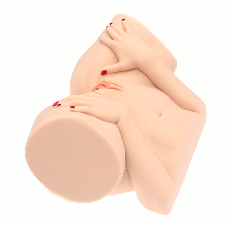 Мастурбатор-півторс Naked Factory BARBIE, вагіна + анус, 2 канали, дуже реалістичний, наскрізний