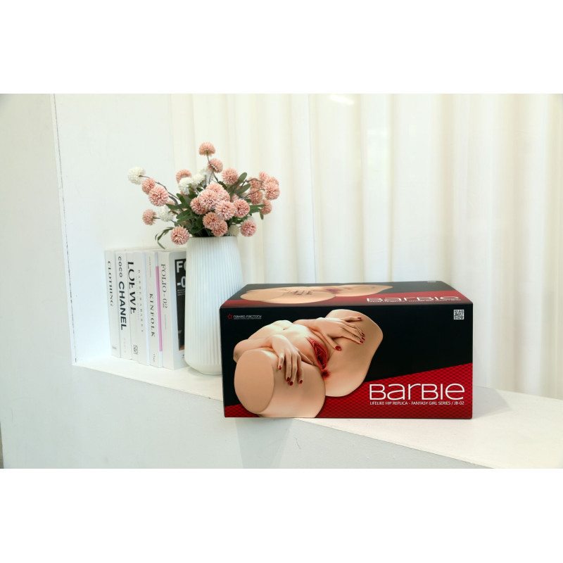Мастурбатор-півторс Naked Factory BARBIE, вагіна + анус, 2 канали, дуже реалістичний, наскрізний
