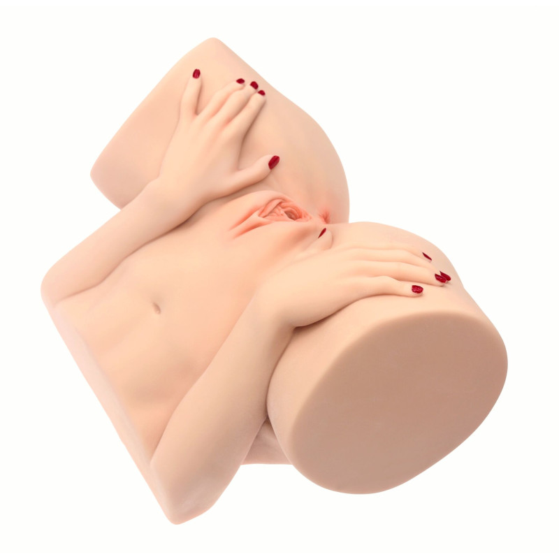 Мастурбатор-півторс Naked Factory BARBIE, вагіна + анус, 2 канали, дуже реалістичний, наскрізний